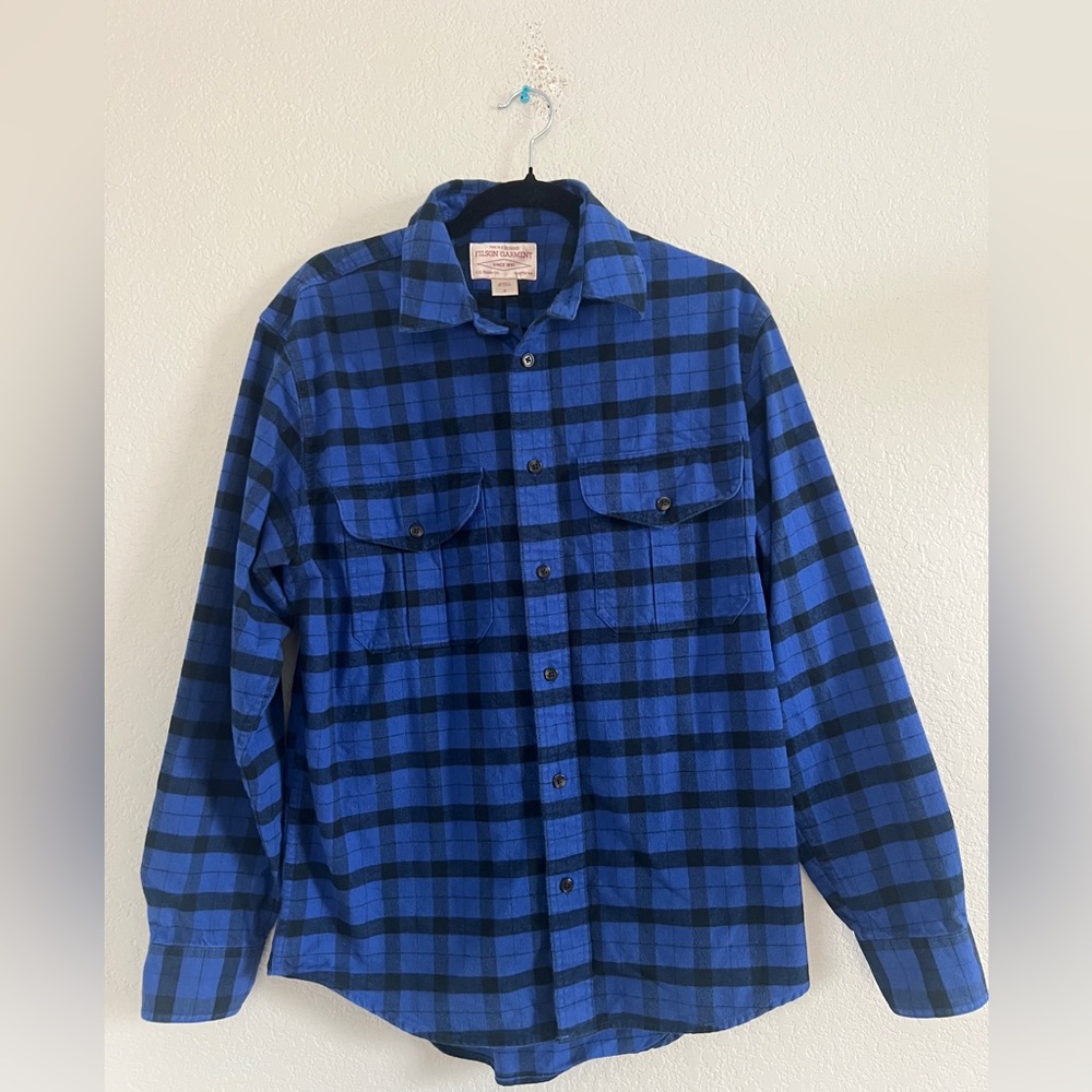 Filson Alaskan Guide Flannel Shirt Shacket. Size M - Picture 7 of 9